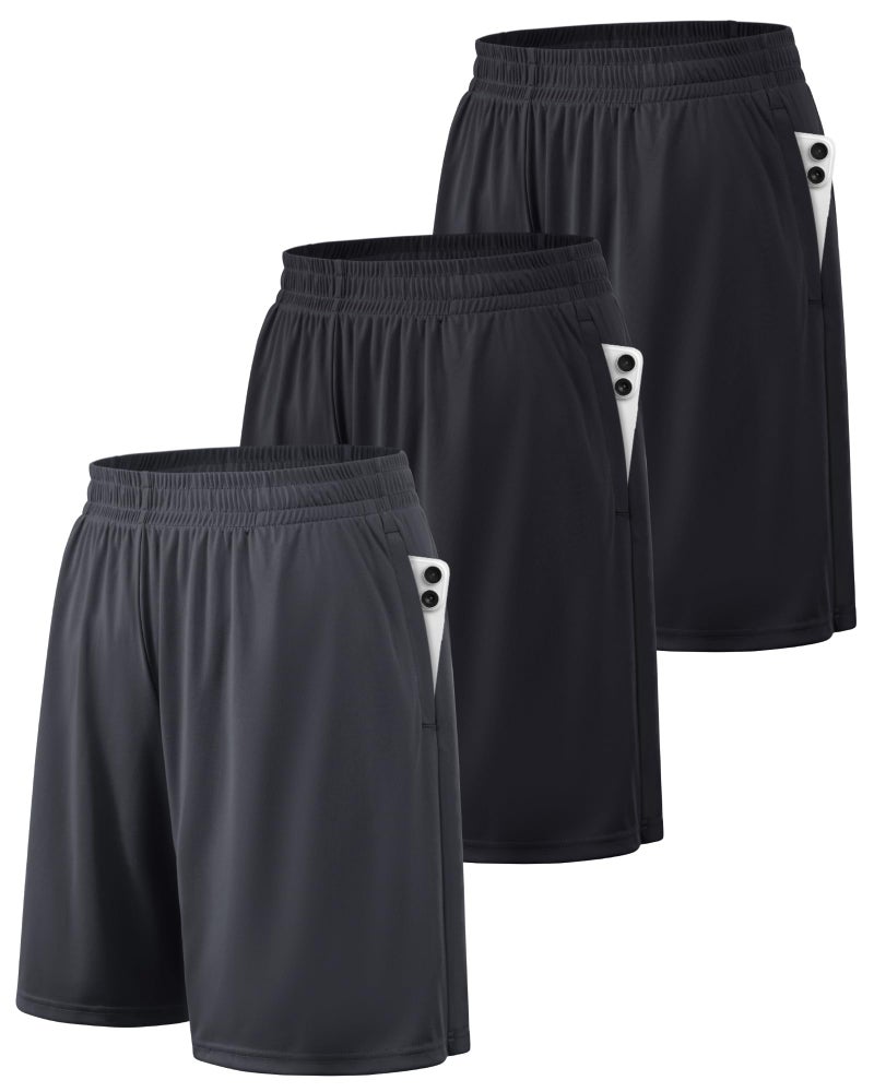 BALENNZ Athletic Shorts for Men with Pockets and Elastic Waistband Quick Dry Activewear - Image 1